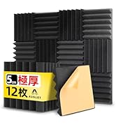 Amazon.co.jp: AUSLET 12枚 吸音材 接着剤付き 防音シート 粘着性遮音